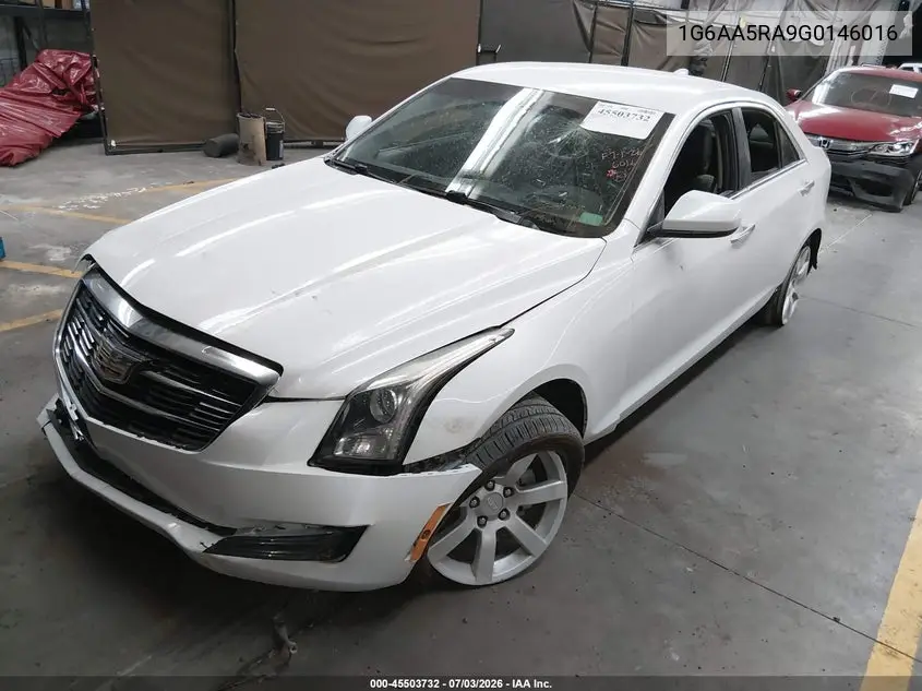 2016 Cadillac Ats Standard VIN: 1G6AA5RA9G0146016 Lot: 45503732