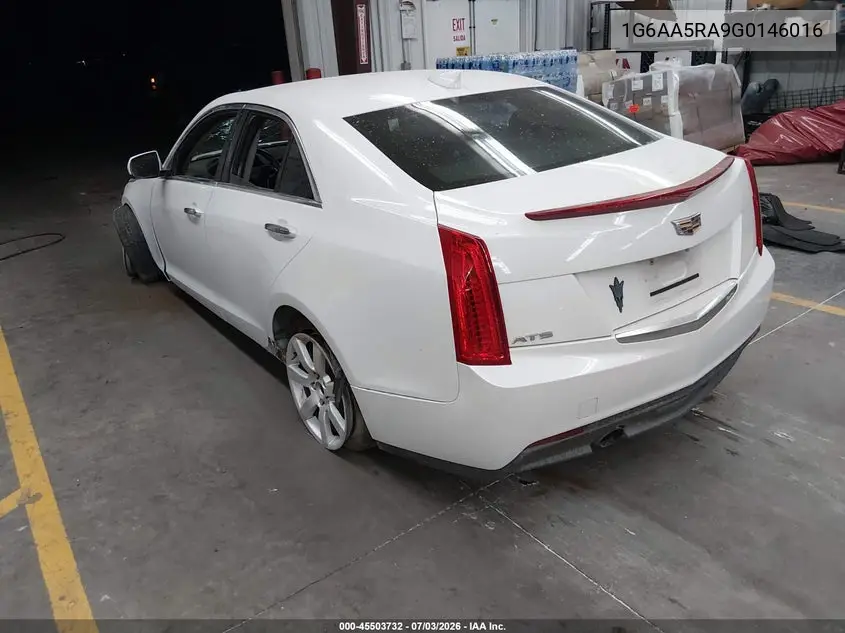 2016 Cadillac Ats Standard VIN: 1G6AA5RA9G0146016 Lot: 45503732