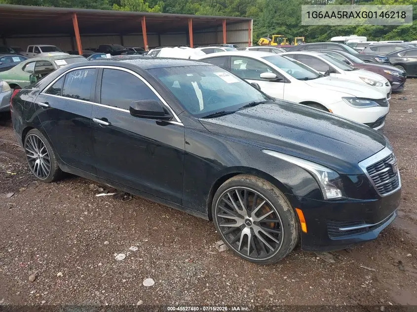 2016 Cadillac Ats Standard VIN: 1G6AA5RAXG0146218 Lot: 45527480