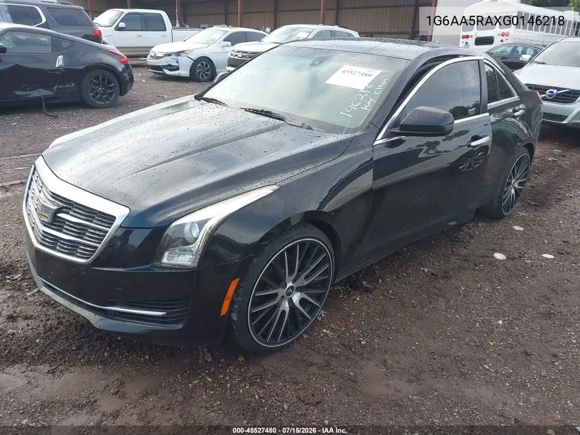 2016 Cadillac Ats Standard VIN: 1G6AA5RAXG0146218 Lot: 45527480