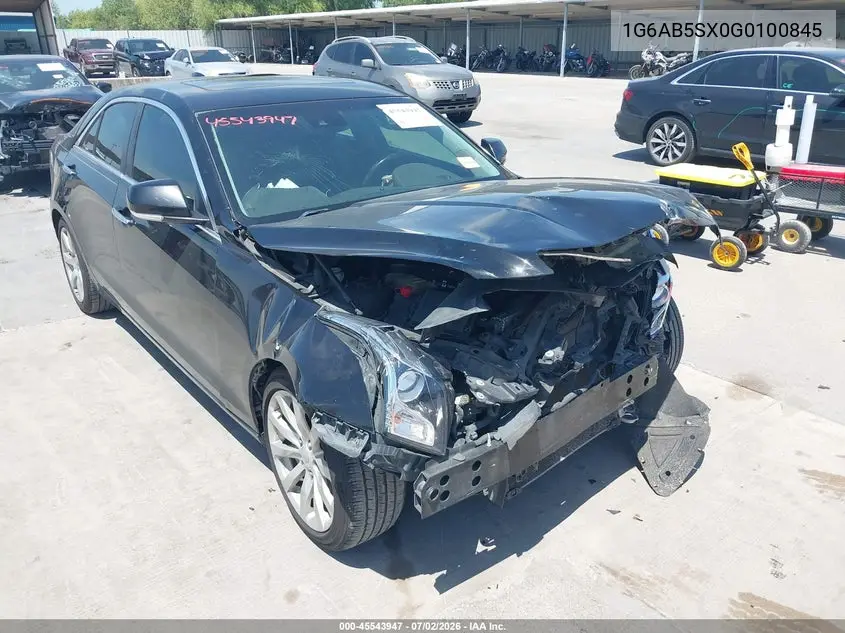 2016 Cadillac Ats Luxury Collection VIN: 1G6AB5SX0G0100845 Lot: 45543947
