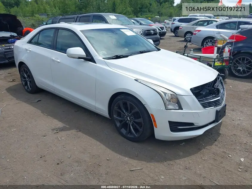2016 Cadillac Ats Luxury Collection VIN: 1G6AH5RX1G0197221 Lot: 45580027