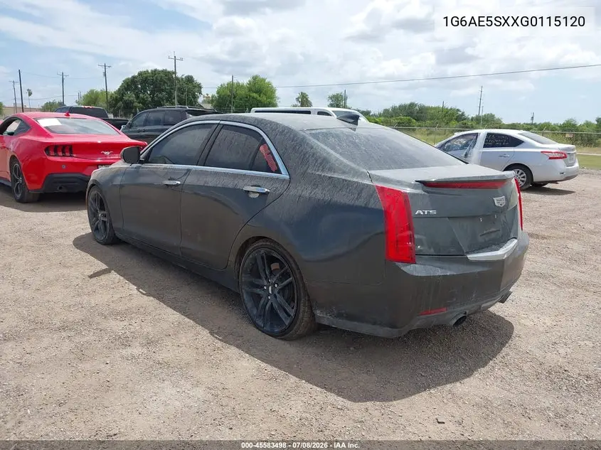 2016 Cadillac Ats Premium Collection VIN: 1G6AE5SXXG0115120 Lot: 45583498