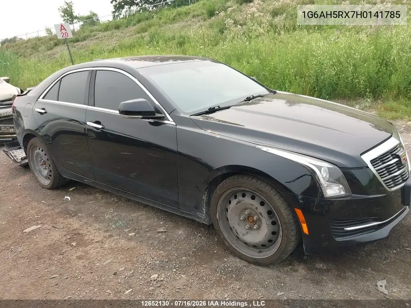 2017 Cadillac Ats Luxury VIN: 1G6AH5RX7H0141785 Lot: 12652130