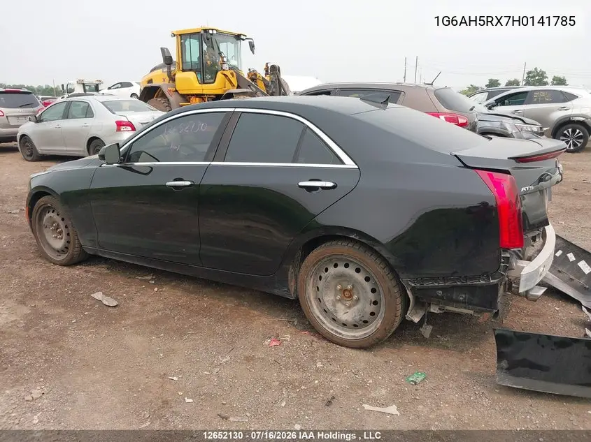 2017 Cadillac Ats Luxury VIN: 1G6AH5RX7H0141785 Lot: 12652130