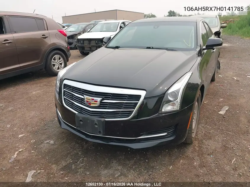 2017 Cadillac Ats Luxury VIN: 1G6AH5RX7H0141785 Lot: 12652130