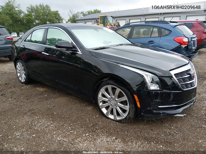 2017 Cadillac Ats Luxury VIN: 1G6AH5RX9H0209648 Lot: 45302943