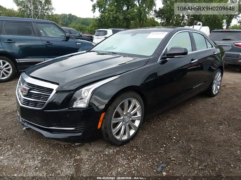 2017 Cadillac Ats Luxury VIN: 1G6AH5RX9H0209648 Lot: 45302943