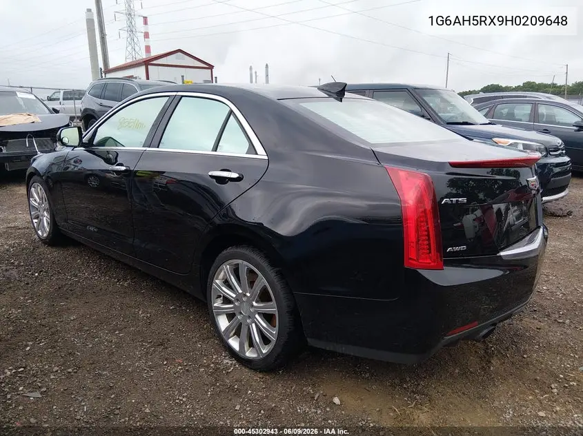 2017 Cadillac Ats Luxury VIN: 1G6AH5RX9H0209648 Lot: 45302943