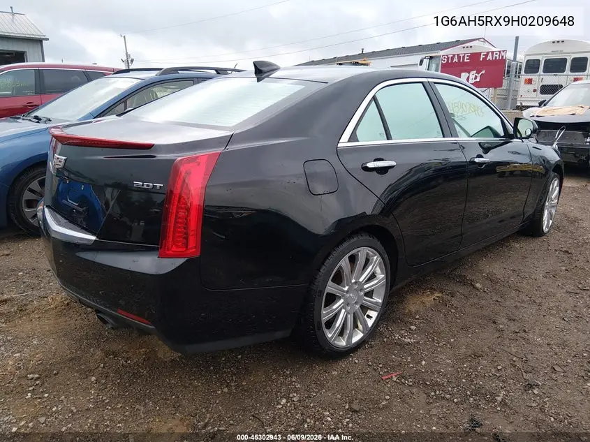 2017 Cadillac Ats Luxury VIN: 1G6AH5RX9H0209648 Lot: 45302943