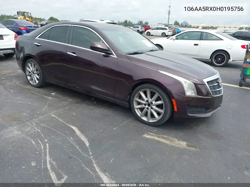 2017 Cadillac Ats Standard VIN: 1G6AA5RX0H0195756 Lot: 45335044