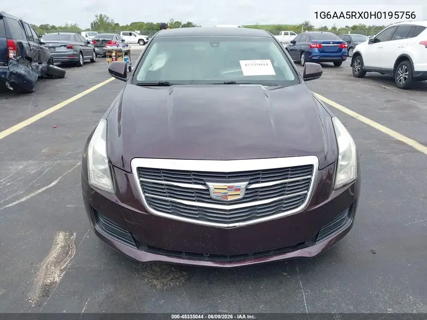 2017 Cadillac Ats Standard VIN: 1G6AA5RX0H0195756 Lot: 45335044