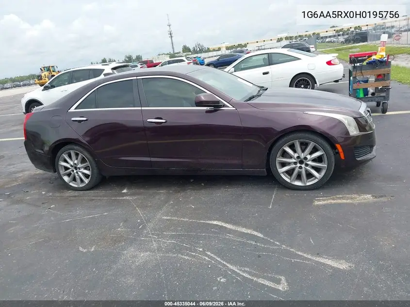 2017 Cadillac Ats Standard VIN: 1G6AA5RX0H0195756 Lot: 45335044