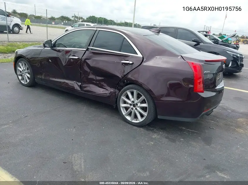 2017 Cadillac Ats Standard VIN: 1G6AA5RX0H0195756 Lot: 45335044