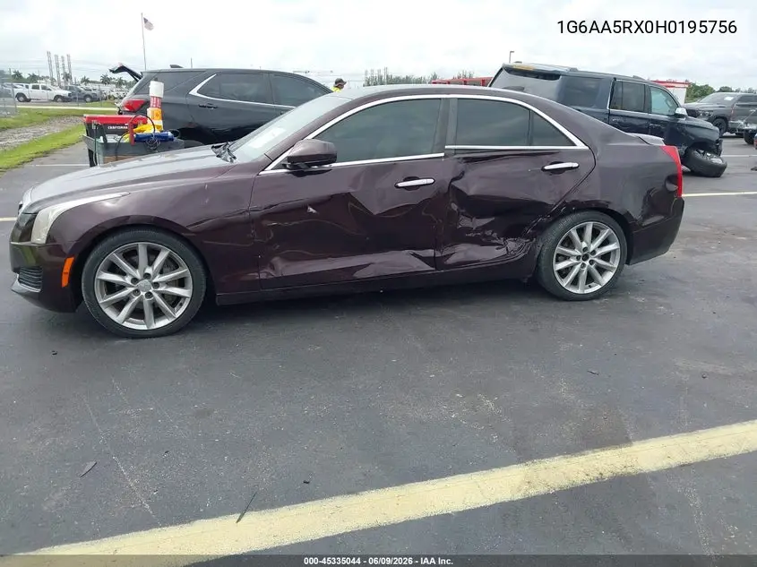 2017 Cadillac Ats Standard VIN: 1G6AA5RX0H0195756 Lot: 45335044