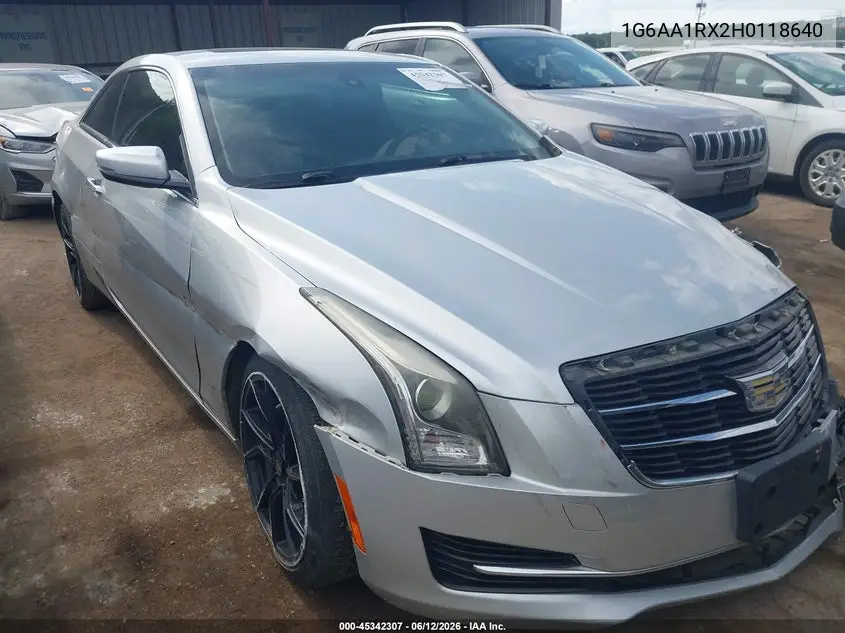2017 Cadillac Ats Standard VIN: 1G6AA1RX2H0118640 Lot: 45342307
