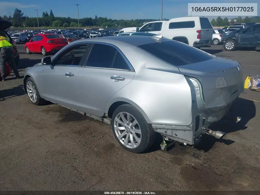 2017 Cadillac Ats Standard VIN: 1G6AG5RX5H0177025 Lot: 45426670