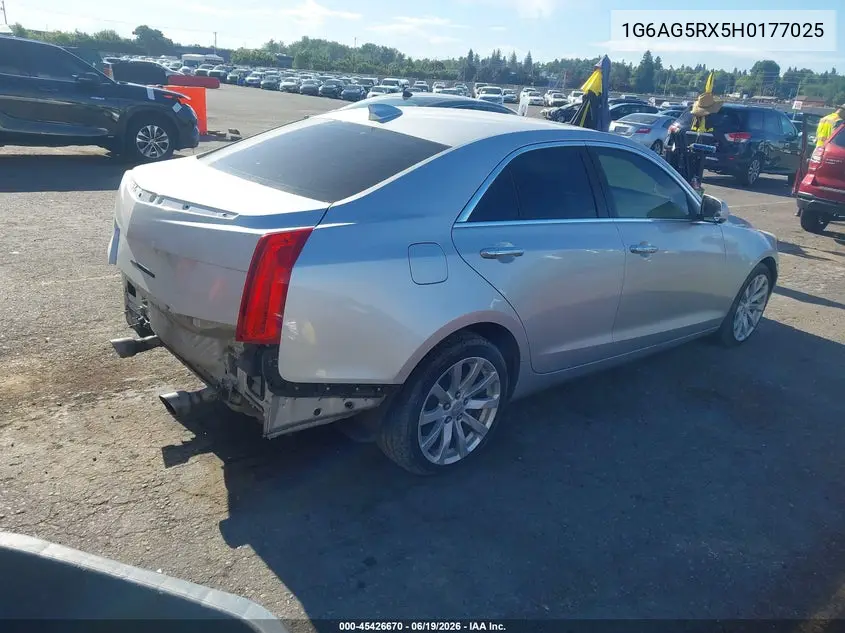 2017 Cadillac Ats Standard VIN: 1G6AG5RX5H0177025 Lot: 45426670