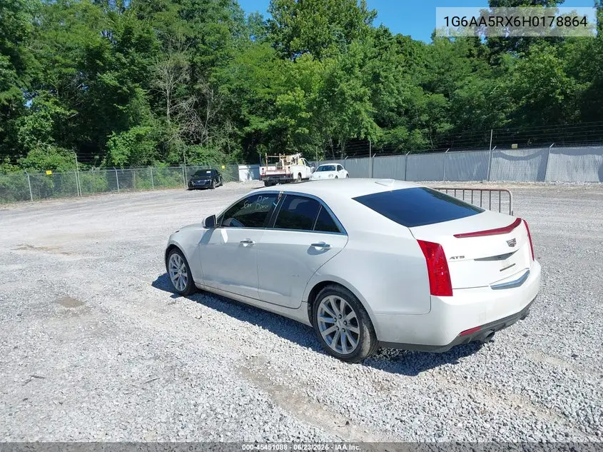2017 Cadillac Ats Standard VIN: 1G6AA5RX6H0178864 Lot: 45451088