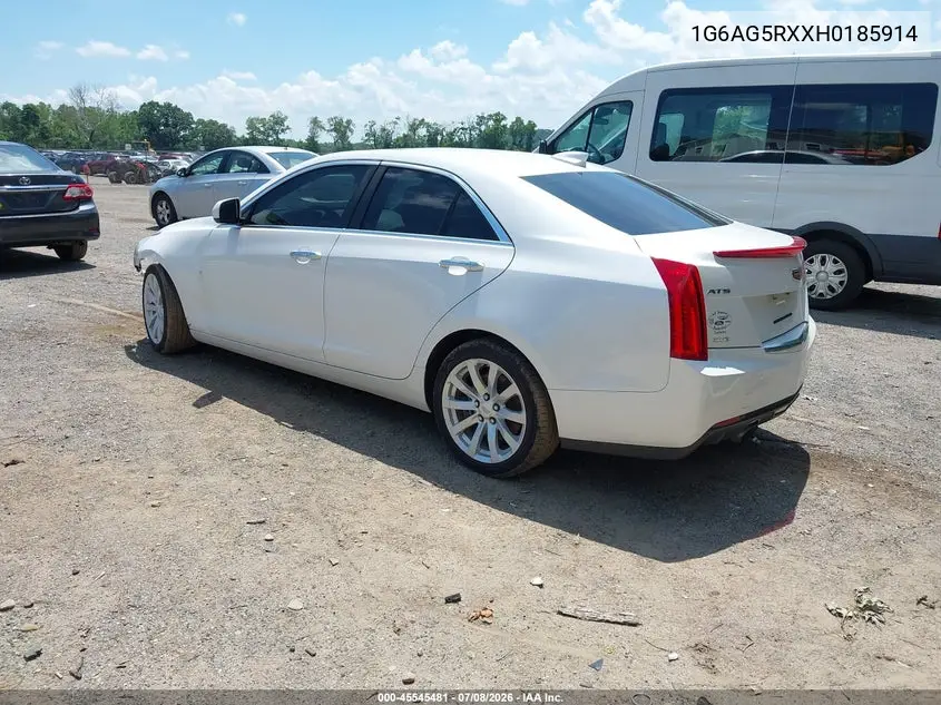 2017 Cadillac Ats Standard VIN: 1G6AG5RXXH0185914 Lot: 45545481