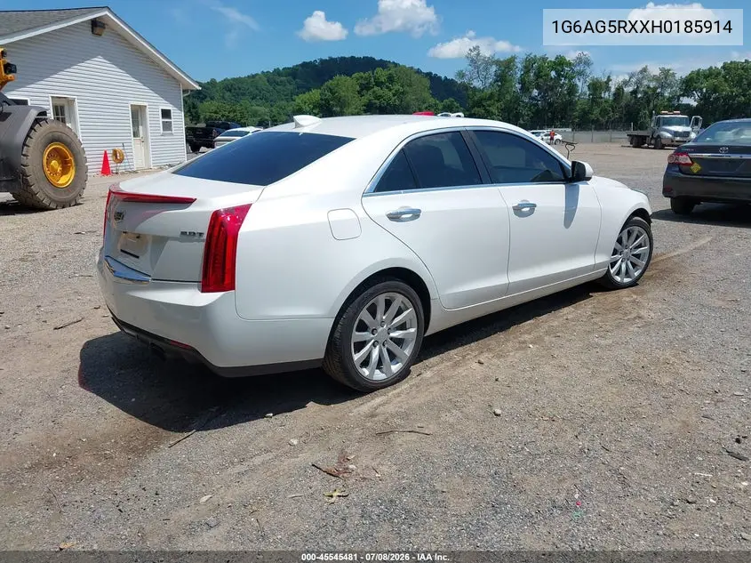 2017 Cadillac Ats Standard VIN: 1G6AG5RXXH0185914 Lot: 45545481
