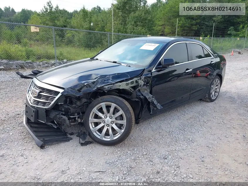2017 Cadillac Ats Luxury VIN: 1G6AB5SX8H0214691 Lot: 45560251