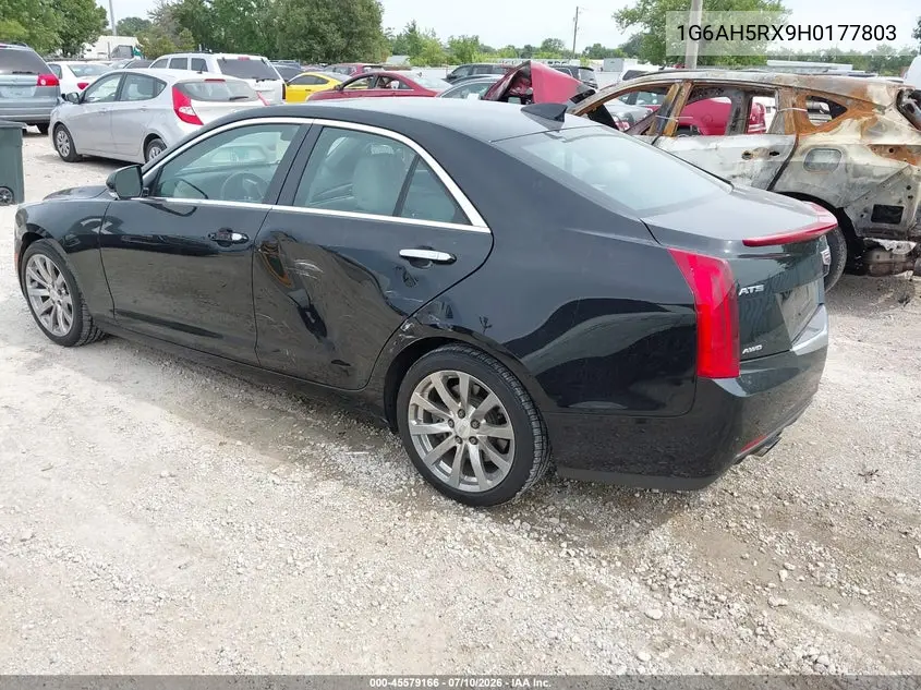 2017 Cadillac Ats Luxury VIN: 1G6AH5RX9H0177803 Lot: 45579166