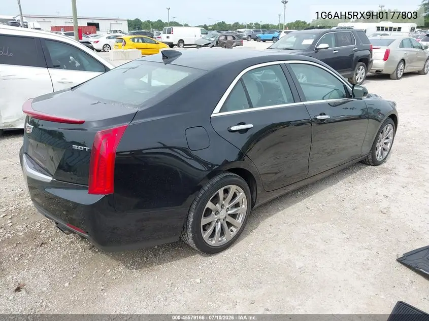 2017 Cadillac Ats Luxury VIN: 1G6AH5RX9H0177803 Lot: 45579166