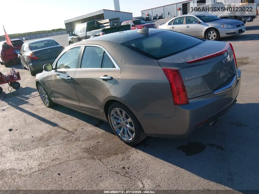 2017 Cadillac Ats Luxury VIN: 1G6AH5SX5H0123022 Lot: 45604712