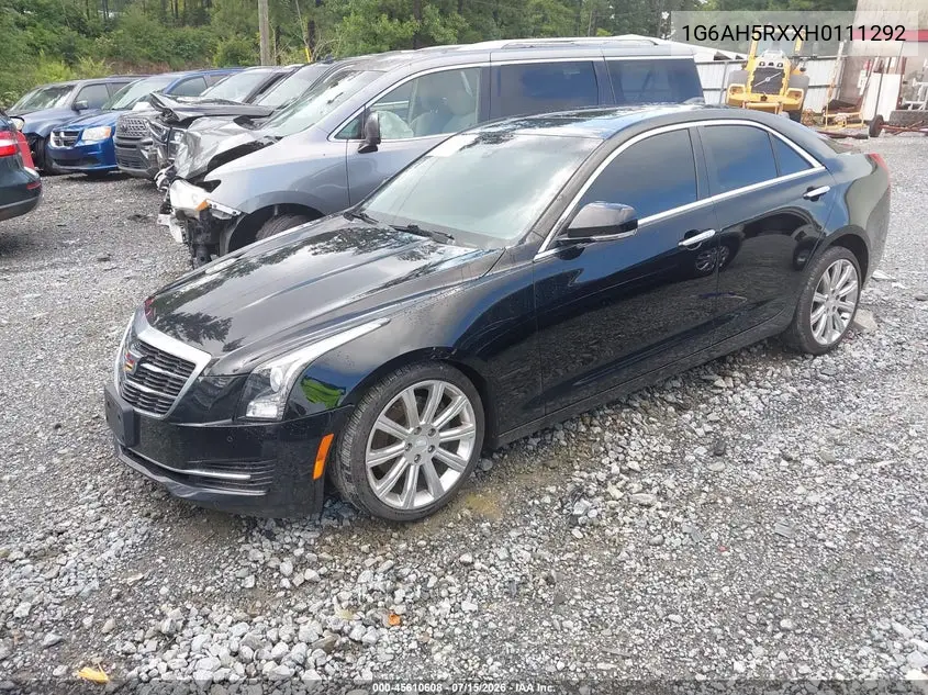 2017 Cadillac Ats Luxury VIN: 1G6AH5RXXH0111292 Lot: 45610608
