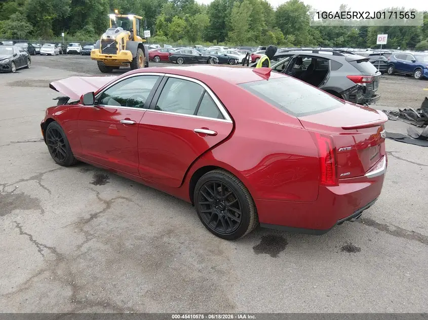 2018 Cadillac Ats Standard VIN: 1G6AE5RX2J0171565 Lot: 45410575