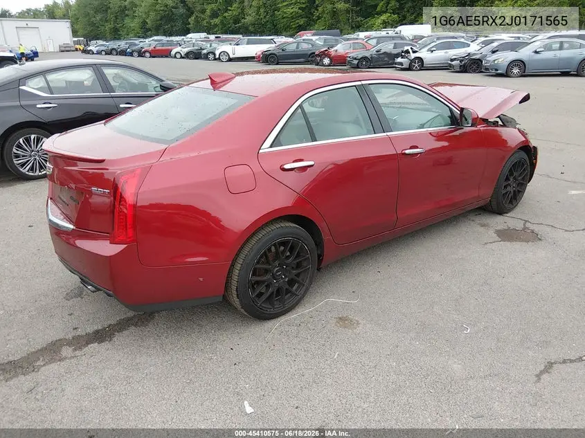 2018 Cadillac Ats Standard VIN: 1G6AE5RX2J0171565 Lot: 45410575