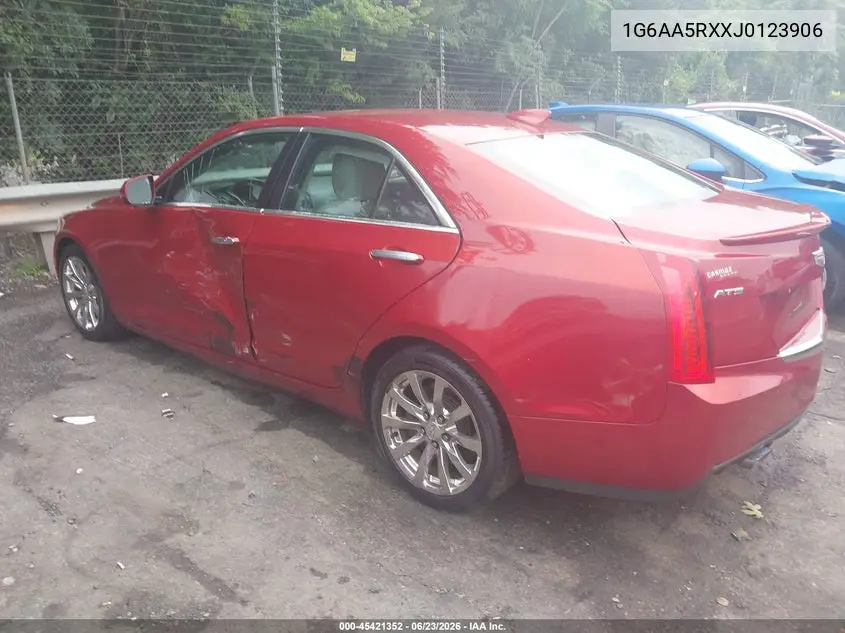 2018 Cadillac Ats Standard VIN: 1G6AA5RXXJ0123906 Lot: 45421352