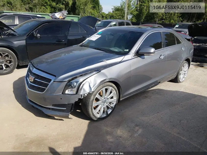 2018 Cadillac Ats Luxury VIN: 1G6AF5SX9J0115419 Lot: 45443761