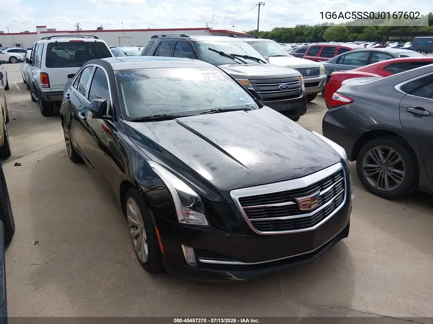 2018 Cadillac Ats Premium Luxury VIN: 1G6AC5SS0J0167602 Lot: 45487270