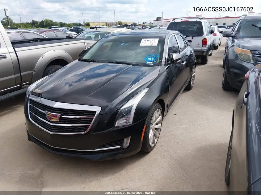 2018 Cadillac Ats Premium Luxury VIN: 1G6AC5SS0J0167602 Lot: 45487270