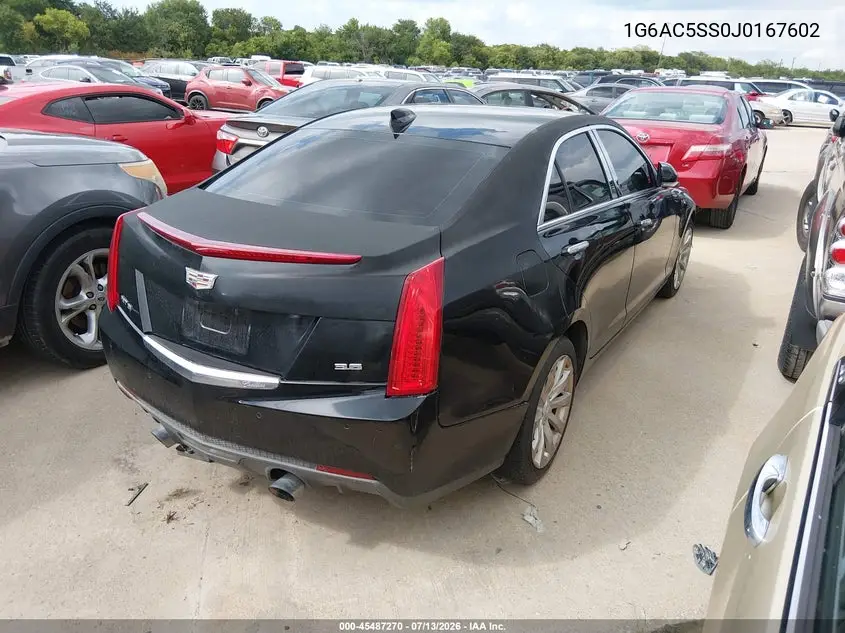 2018 Cadillac Ats Premium Luxury VIN: 1G6AC5SS0J0167602 Lot: 45487270