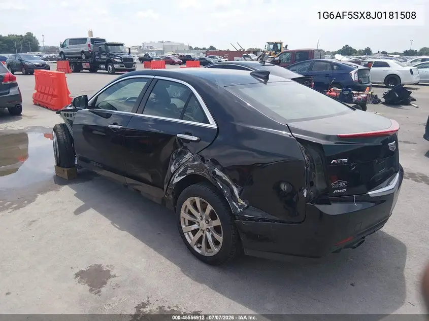 2018 Cadillac Ats Turbo Luxury VIN: 1G6AF5SX8J0181508 Lot: 45556912