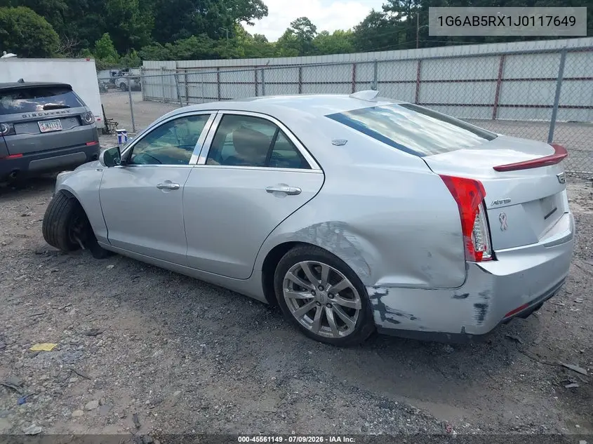 2018 Cadillac Ats Luxury VIN: 1G6AB5RX1J0117649 Lot: 45561149