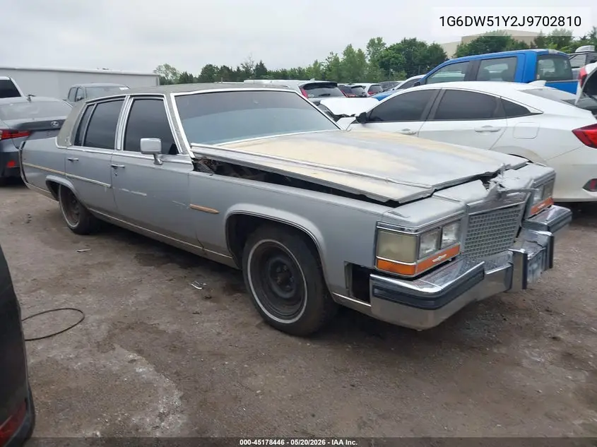 1988 Cadillac Brougham VIN: 1G6DW51Y2J9702810 Lot: 45178446