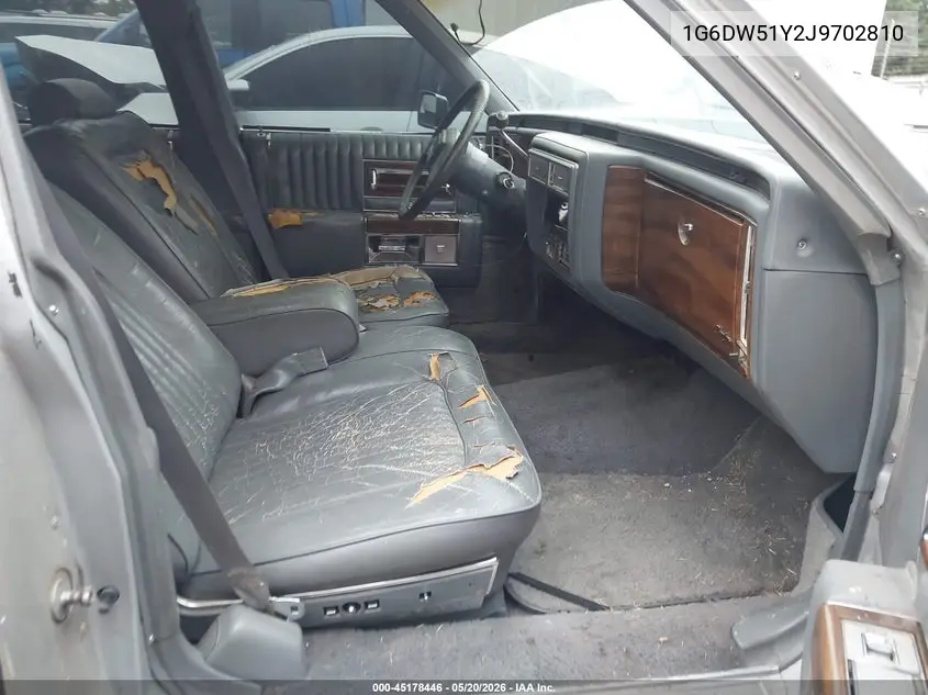 1988 Cadillac Brougham VIN: 1G6DW51Y2J9702810 Lot: 45178446