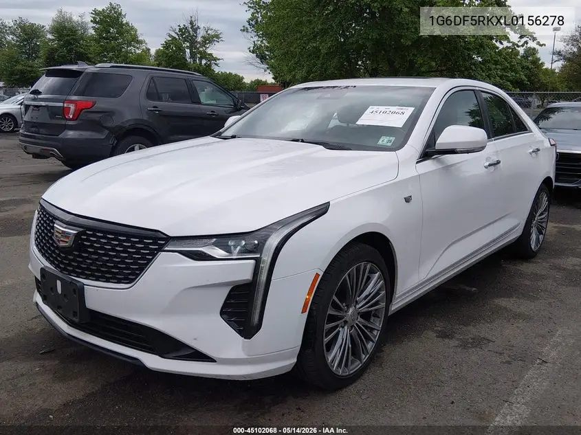 2020 Cadillac Ct4 Premium Luxury VIN: 1G6DF5RKXL0156278 Lot: 45102068
