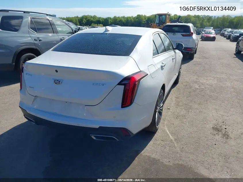 2020 Cadillac Ct4 Premium Luxury VIN: 1G6DF5RKXL0134409 Lot: 45108671