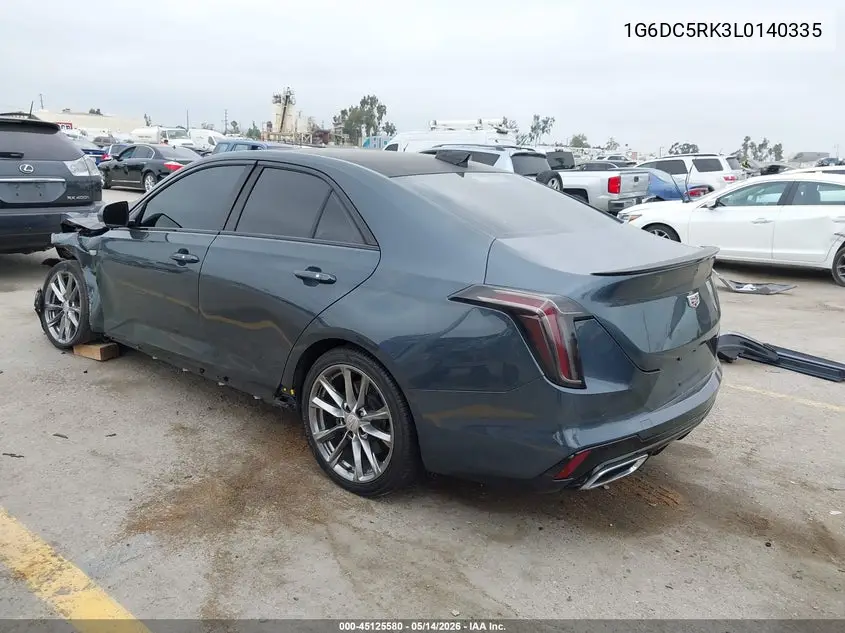 2020 Cadillac Ct4 Sport VIN: 1G6DC5RK3L0140335 Lot: 45125580