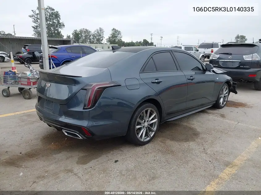 2020 Cadillac Ct4 Sport VIN: 1G6DC5RK3L0140335 Lot: 45125580