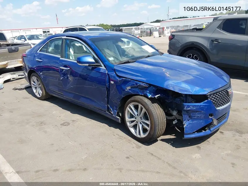 2020 Cadillac Ct4 Luxury VIN: 1G6DJ5RK6L0145177 Lot: 45404448