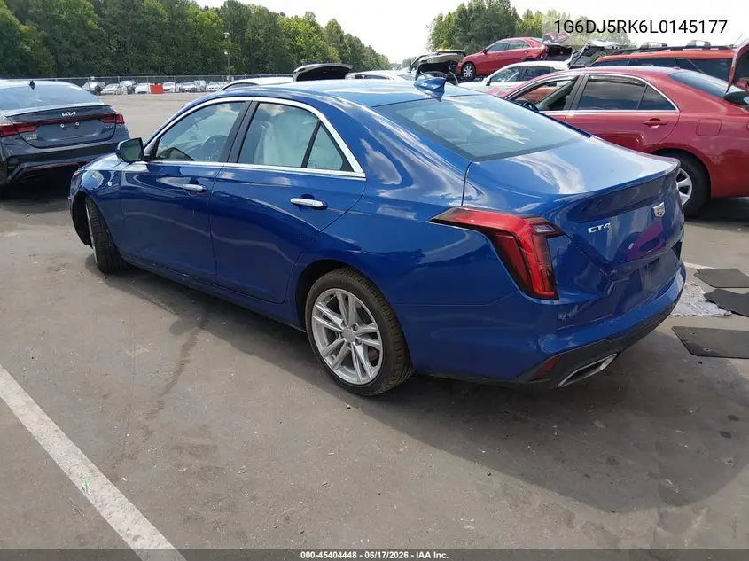 2020 Cadillac Ct4 Luxury VIN: 1G6DJ5RK6L0145177 Lot: 45404448