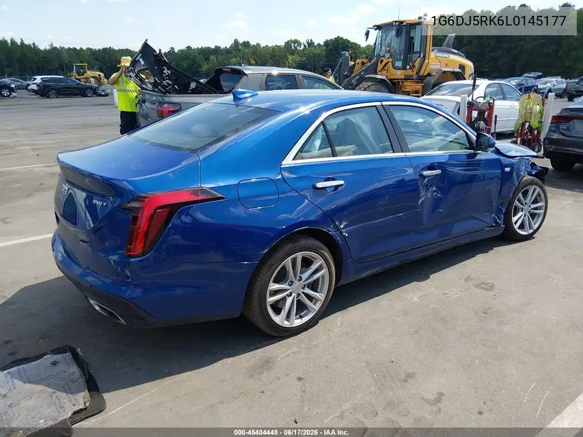2020 Cadillac Ct4 Luxury VIN: 1G6DJ5RK6L0145177 Lot: 45404448