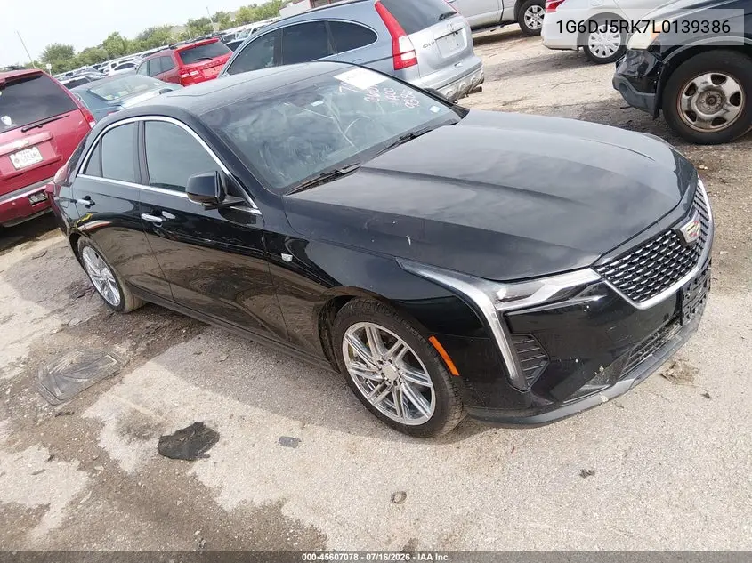 2020 Cadillac Ct4 Luxury VIN: 1G6DJ5RK7L0139386 Lot: 45607078