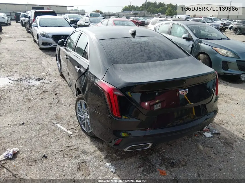 2020 Cadillac Ct4 Luxury VIN: 1G6DJ5RK7L0139386 Lot: 45607078